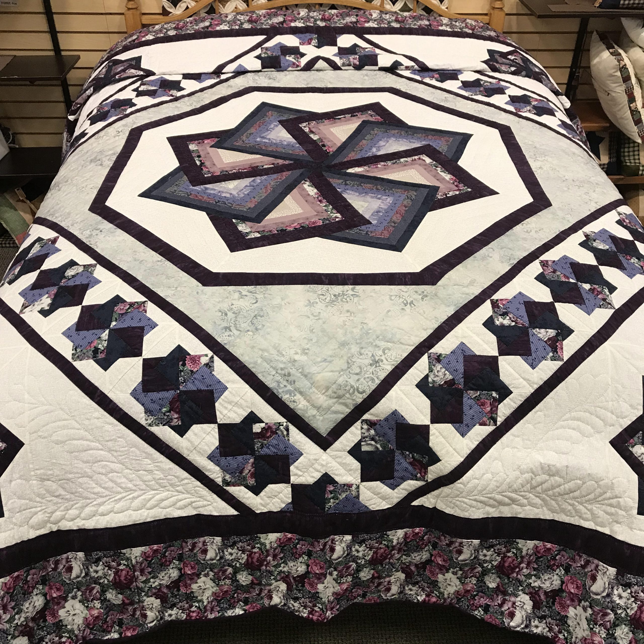 Spin Star Quilt Queen Family Farm Handcrafts