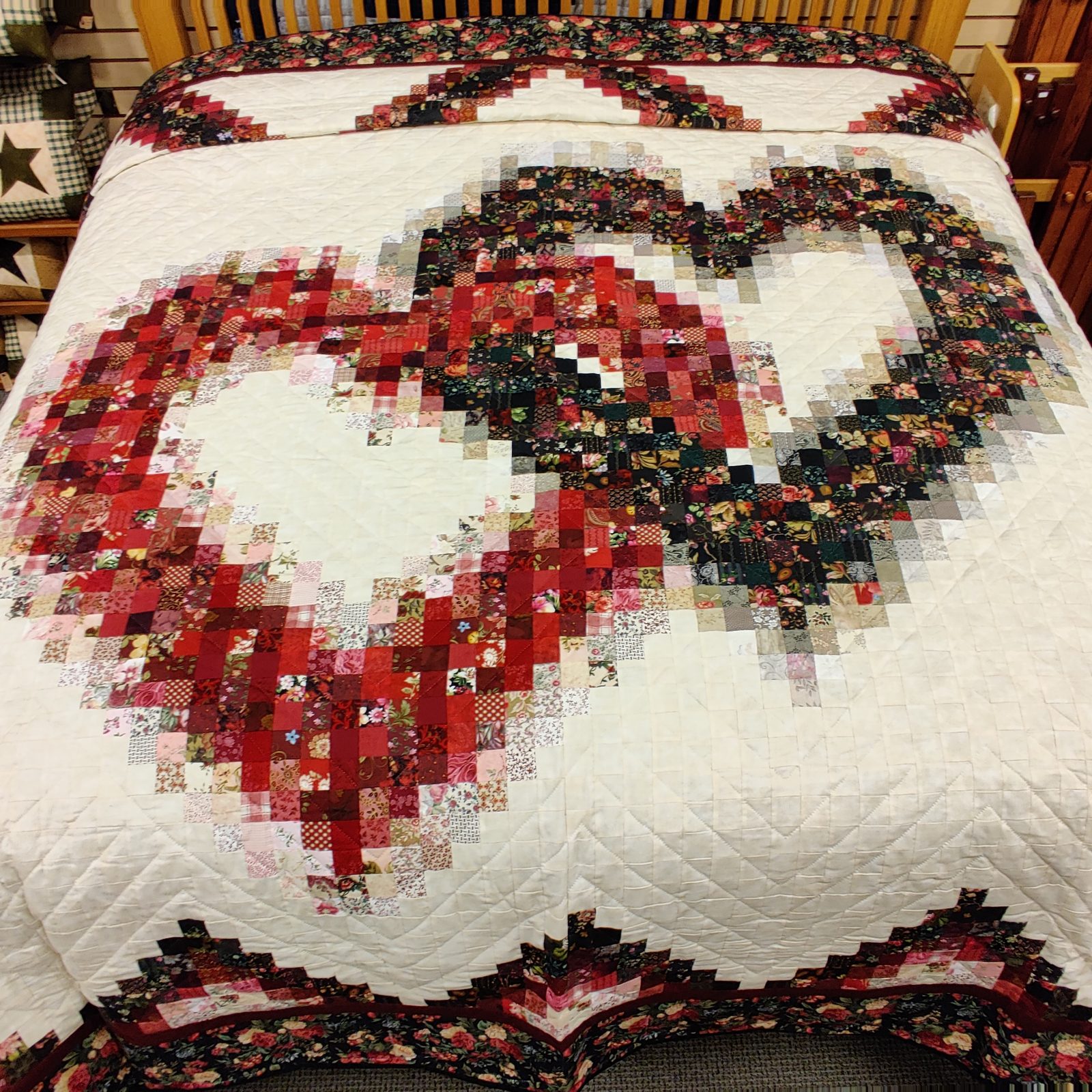 Linking Hearts Quilt King Family Farm Handcrafts