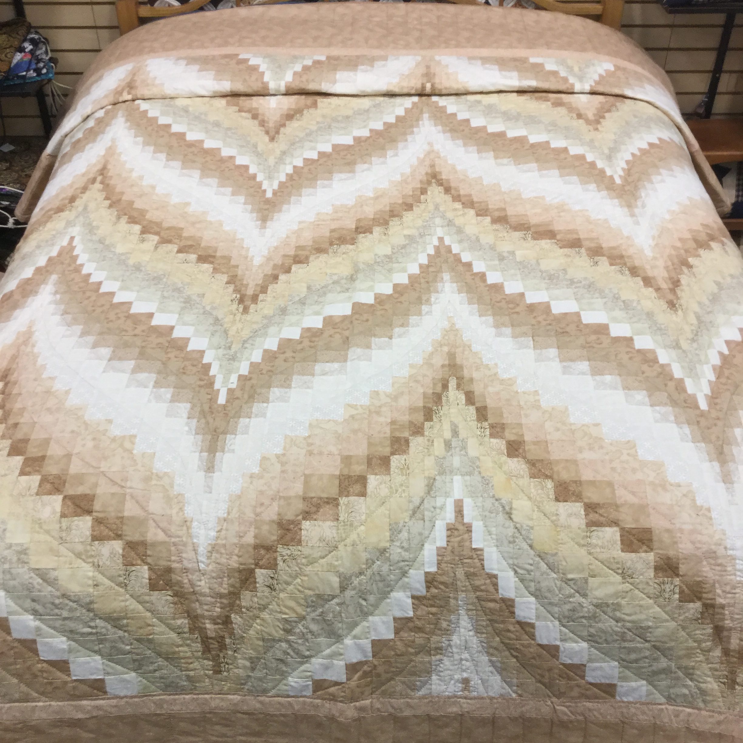 Bargello Flame Quilt Queen Family Farm Handcrafts